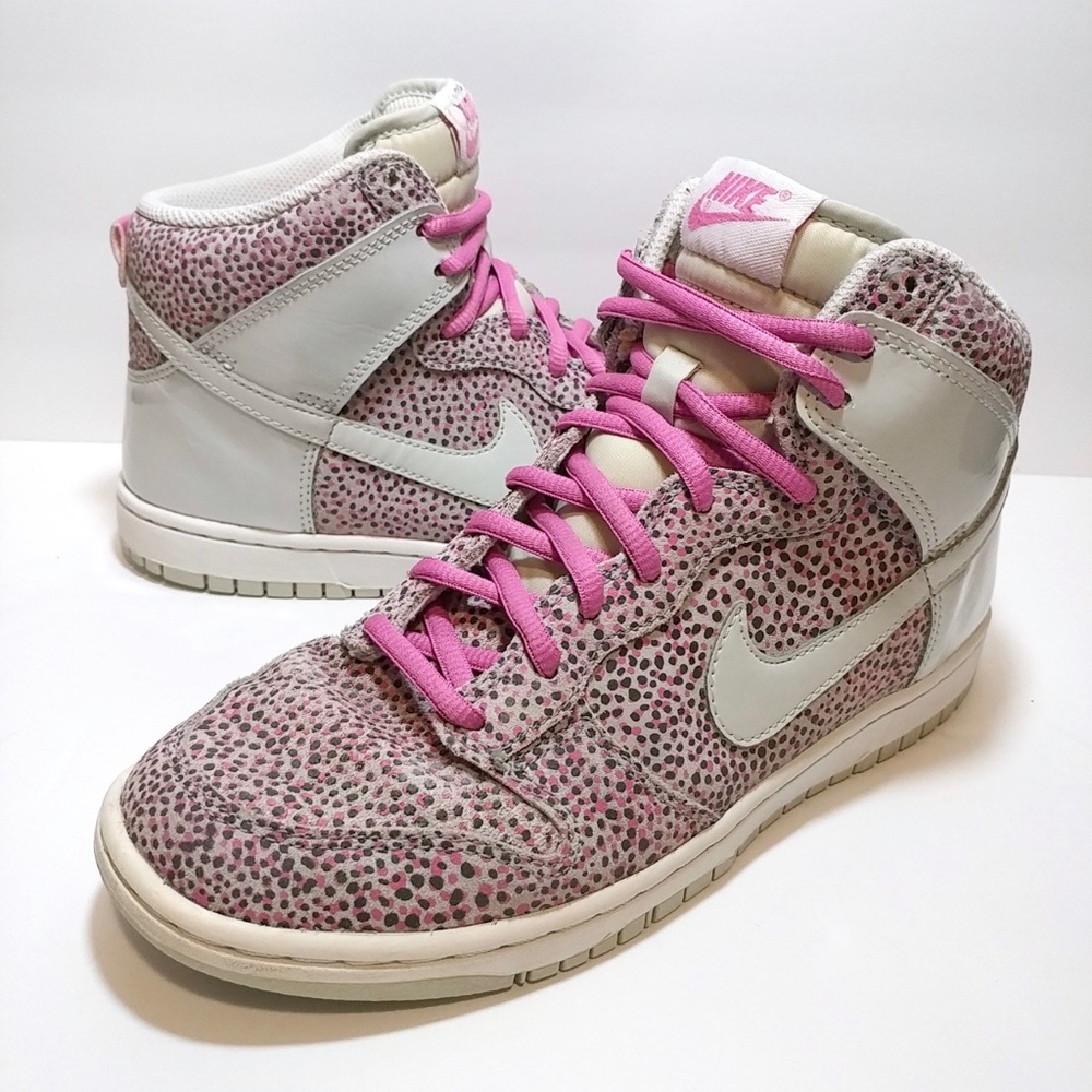 Nike Dunk High Skinny Print Sneakers Womens Size 8